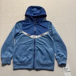 NIke Swoosh Hoodie Boy's Sz 6 Blue Brand New